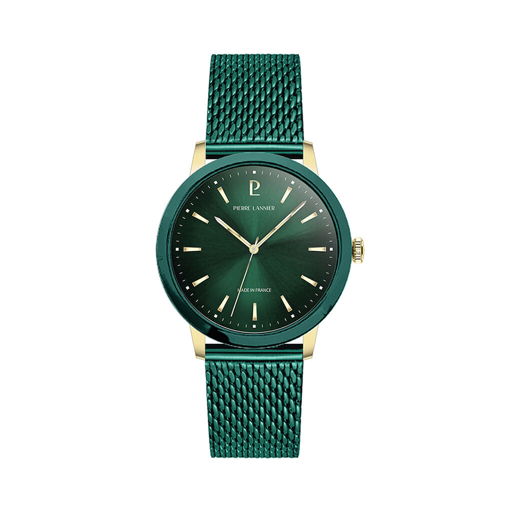 Montre Pierre Lannier Lannier Interval Vert - Montres Homme | Histoire d&rsquo;Or