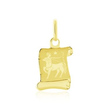 Pendentif Lamie Zodiaque Parchemin Or Jaune Pendentif Lamie Zodiaque Parchemin Or Jaune
