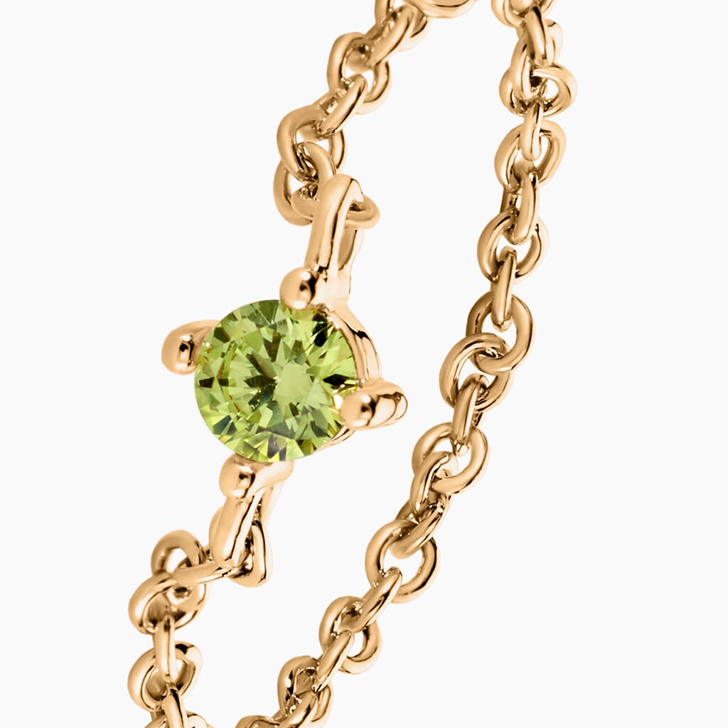 Bague Lilou Plaqu&eacute; Or Dor&eacute; Oxyde De Zirconium - Bagues solitaires Femme | Histoire d&rsquo;Or