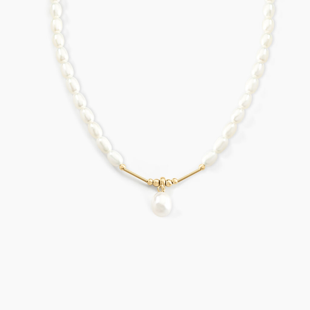 Collier Stella-rose Or Jaune Perle De Culture - Colliers Femme | Histoire d’Or