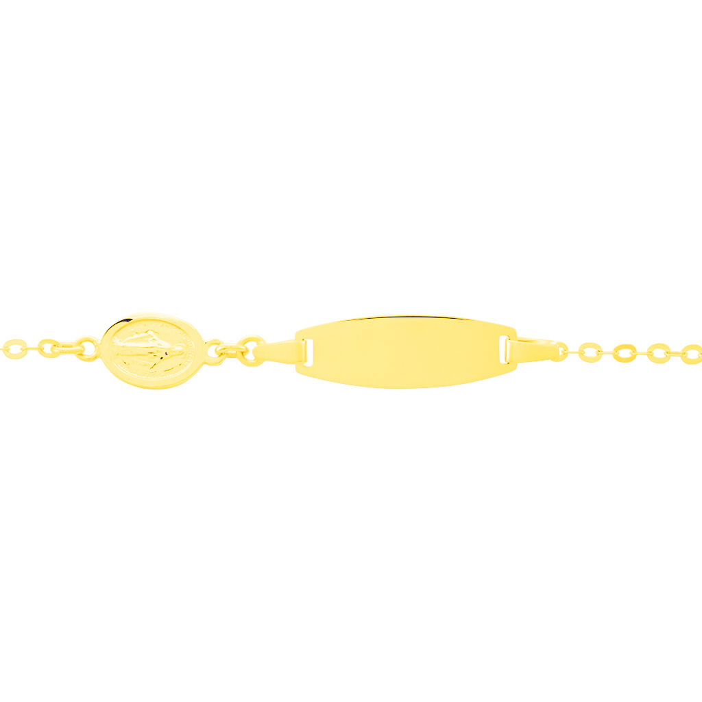 Bracelet Identité Gaspardine Maille Forçat Or Jaune - Bracelets Communion Enfant | Histoire d’Or