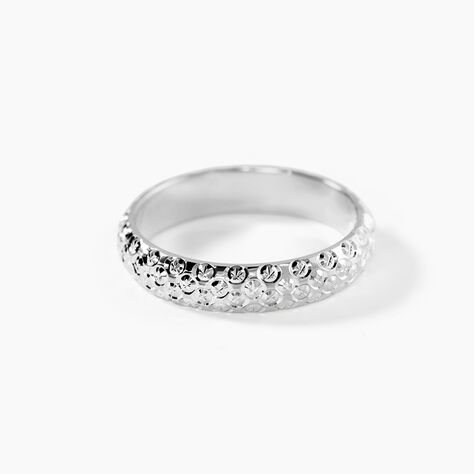 Alliance Mathena Ruban Plat Or Blanc - Alliances Unisex | Histoire d&rsquo;Or