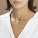 Collier Ovale Gravable Or Blanc - Cadeaux de naissance Femme | Histoire d’Or