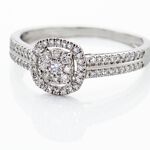 Bague Eleonoora Platine Blanc Diamant - Bagues avec pierre Femme | Histoire d&rsquo;Or