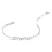Bracelet Ophelio Maille Alternee 1/1 Or Blanc - Bracelets chaîne Femme | Histoire d’Or