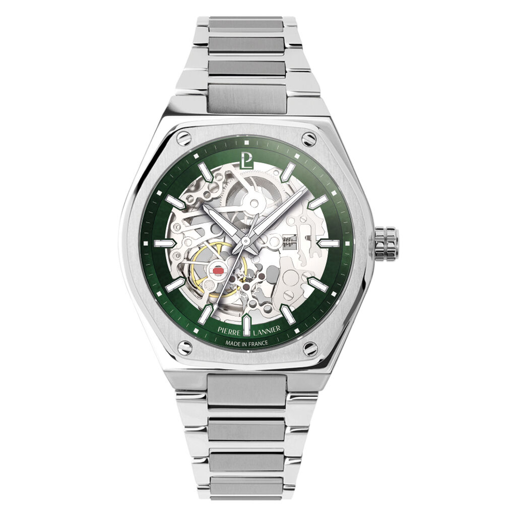 Montre Pierre Lannier Automatic Vert - Nouveautés Homme | Histoire d’Or