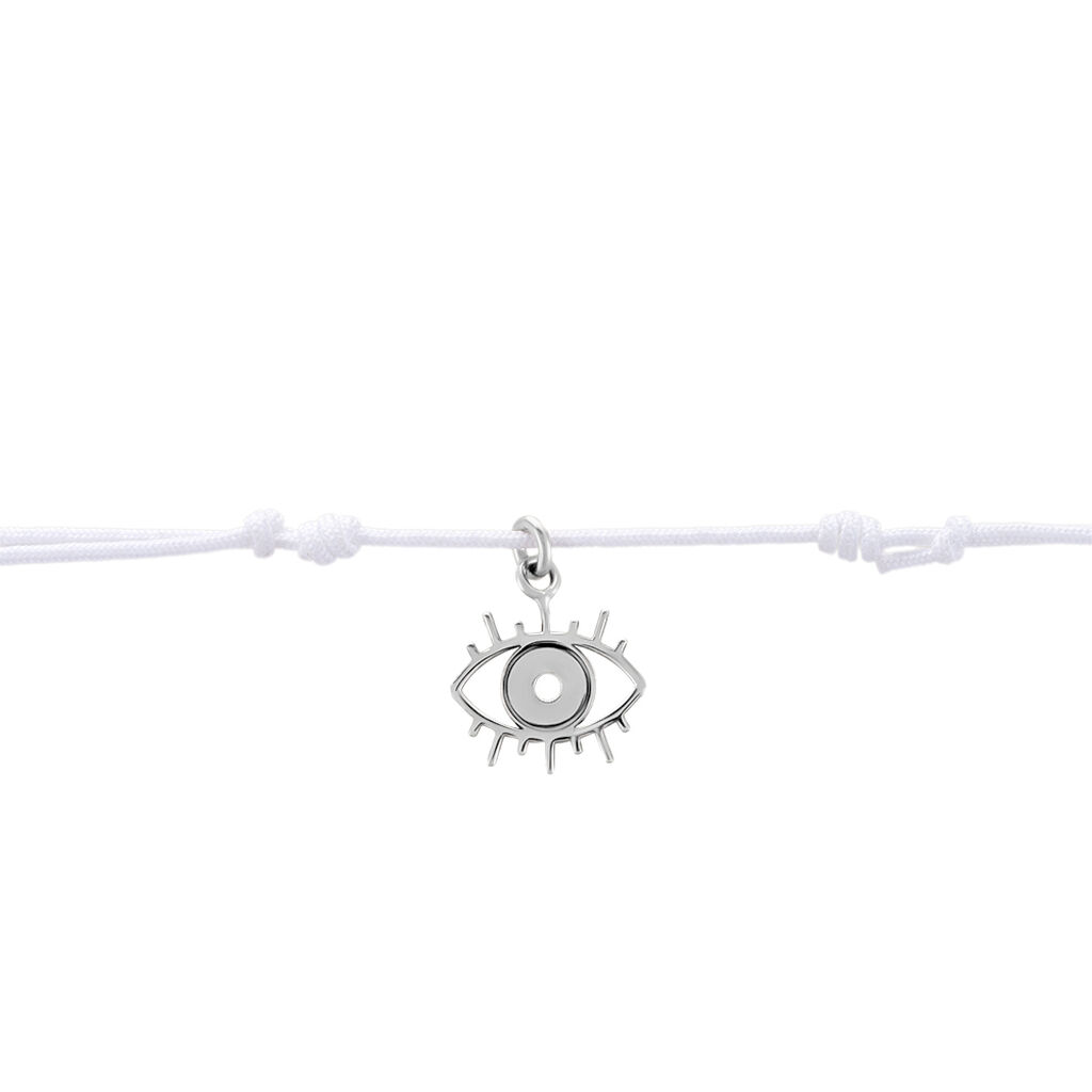 Bracelet Naxos Argent Blanc - Bracelets cordon Femme | Histoire d&rsquo;Or