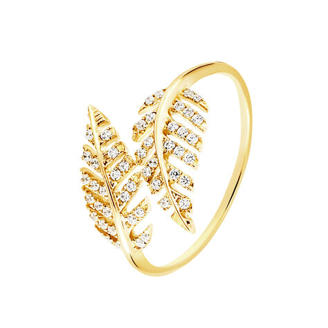 Bague Tourkia Or Jaune Oxyde De Zirconium - Bagues avec pierre Femme | Histoire d’Or
