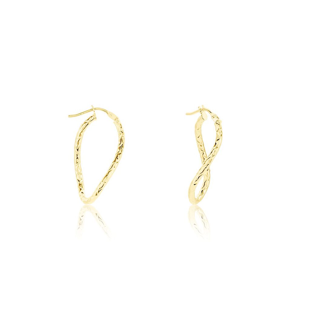 Créoles Carlyle Or Jaune - Boucles d'oreilles créoles Femme | Histoire d’Or