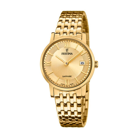 Montre Festina Swiss Made Champagne - Montres suisses Femme | Histoire d’Or