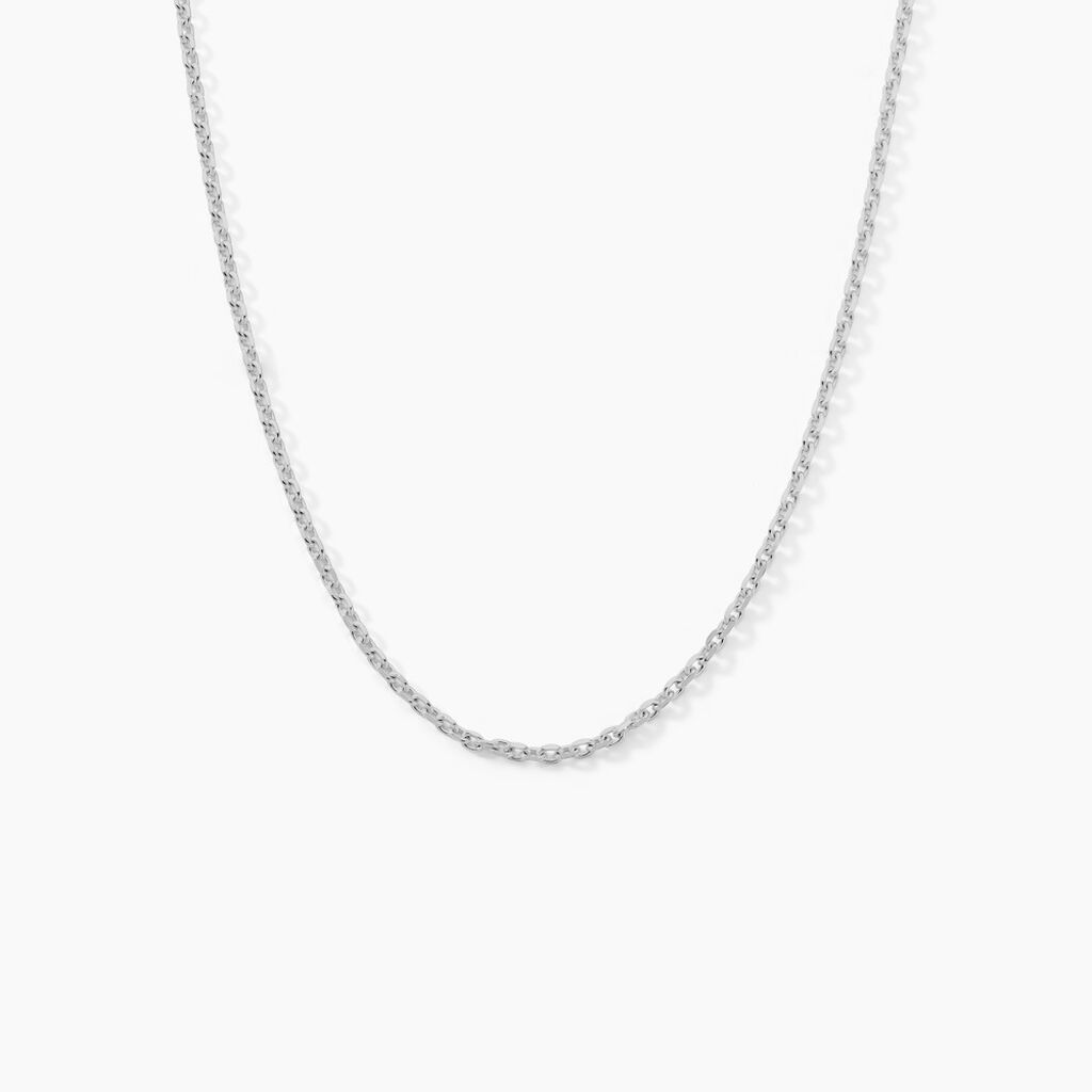 Chaîne Claudine Maille Forçat Argent Blanc - Chaines Famille | Histoire d’Or
