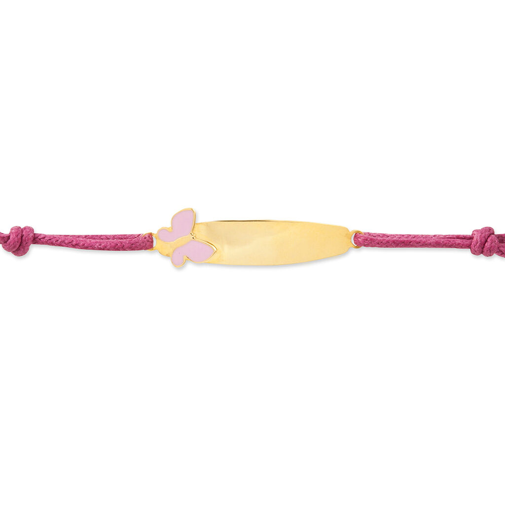 Bracelet Identité Helee Papillon Or Jaune - Cadeaux de naissance Enfant | Histoire d’Or