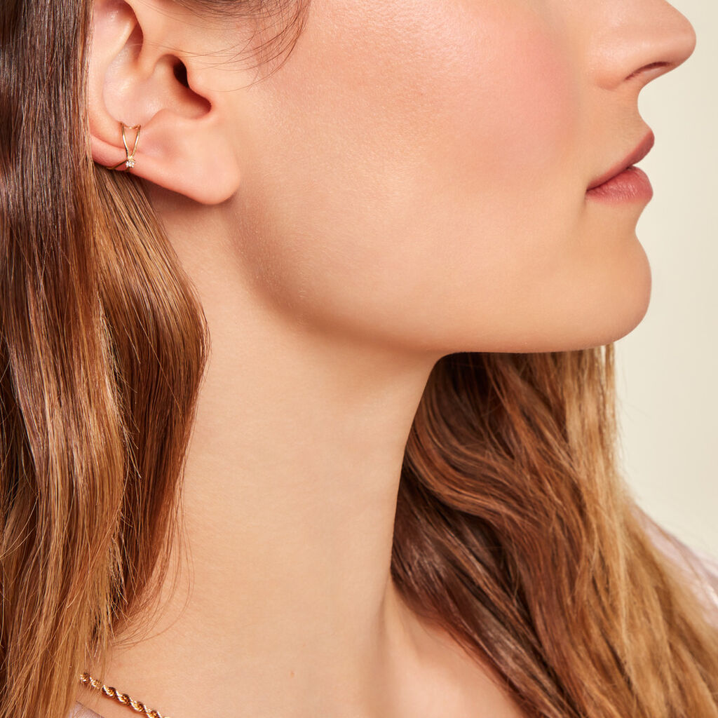 Bague D'oreille Unitaire Lenz Or Jaune Oxyde De Zirconium - Ear cuffs Femme | Histoire d’Or