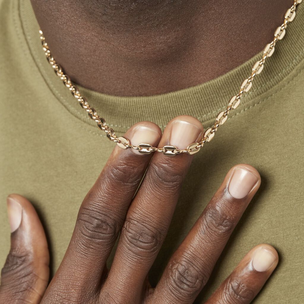Collier William Plaqué Or Jaune - Chaines Homme | Histoire d’Or