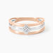 Bague Elsa Or Bicolore Diamant
