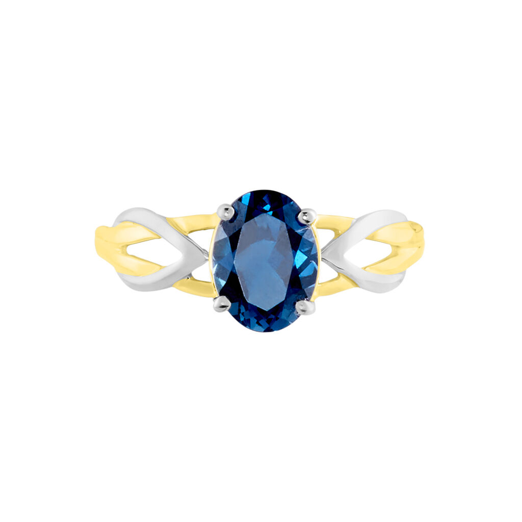 Bague Or Bicolore Bonnie Topaze - Bagues solitaires Femme | Histoire d’Or
