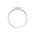 Bague Arista Or Blanc Oxyde De Zirconium - Bagues avec pierre Femme | Histoire d&rsquo;Or