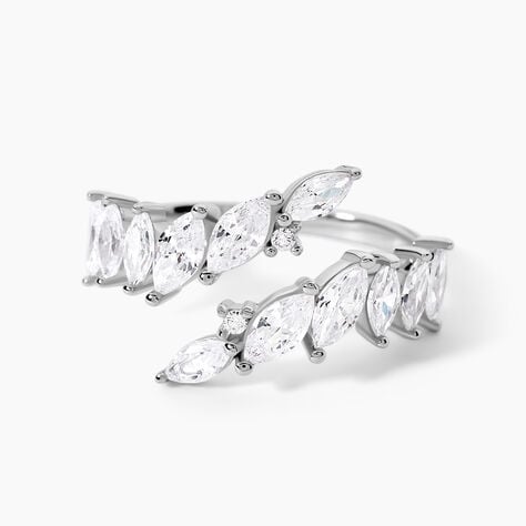 Bague Tapis Rouge Argent Blanc Oxyde De Zirconium - Bagues avec pierre Femme | Histoire d&rsquo;Or
