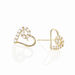 Boucles D'oreilles Puces Daria Cœur Or Jaune Oxyde De Zirconium - Clous d'oreilles Femme | Histoire d’Or