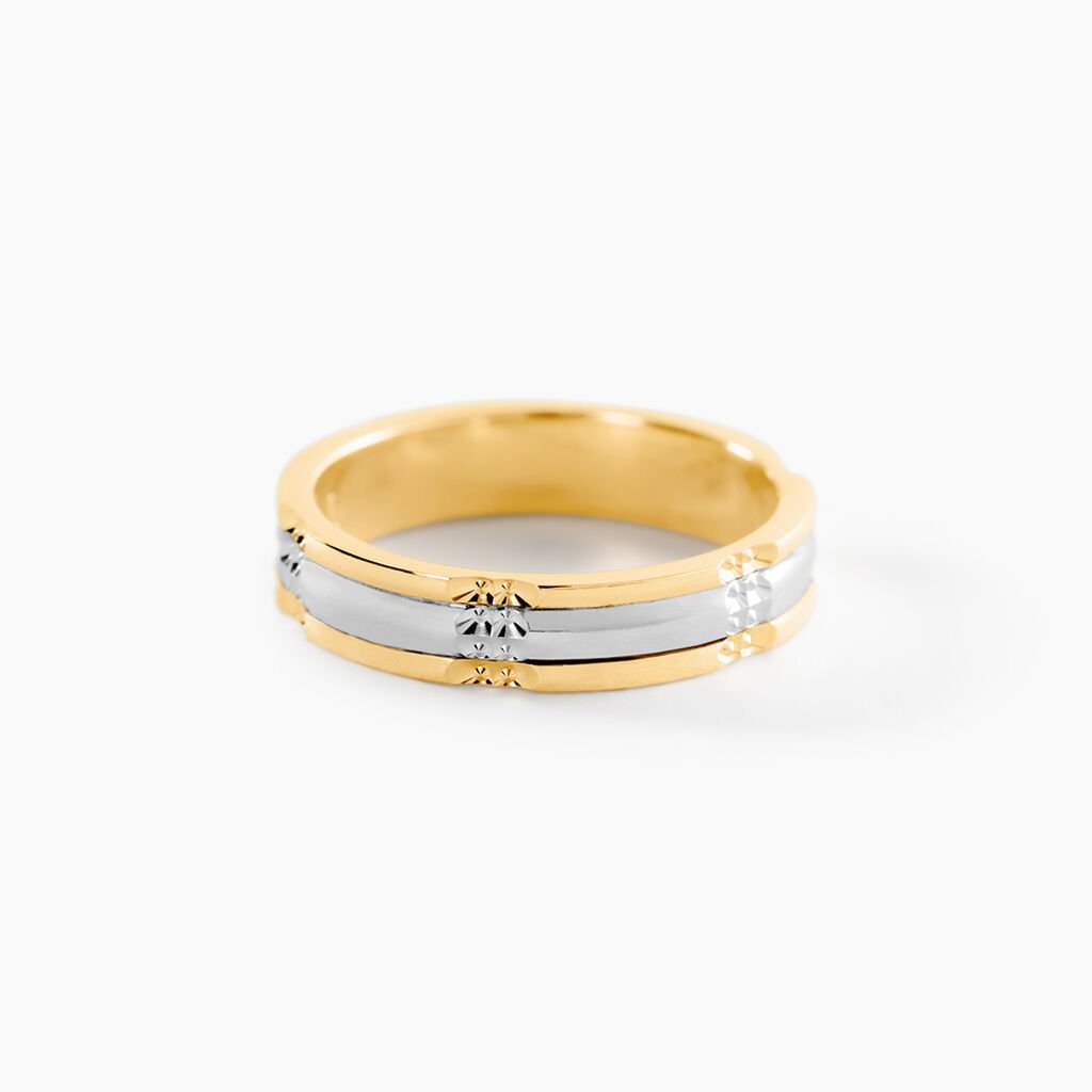 Alliance Marvin Demi Jonc Classique Or Bicolore - Alliances Unisex | Histoire d&rsquo;Or