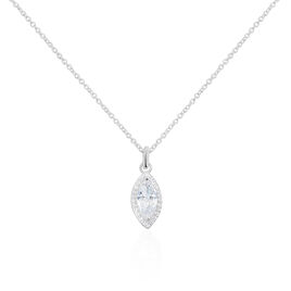 Collier Arone Argent Blanc Oxyde De Zirconium - Colliers fantaisie Femme | Histoire d’Or