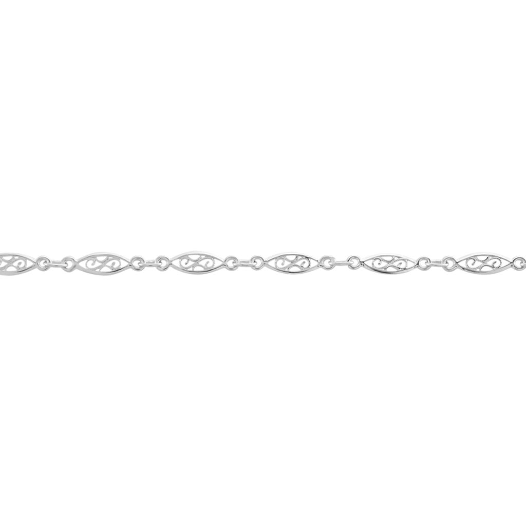 Bracelet Mahee Maille Filigrane Argent Blanc - Bracelets chaîne Femme | Histoire d’Or