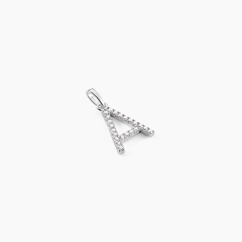 Pendentif Klementine Or Blanc Oxyde De Zirconium - Pendentifs Femme | Histoire d’Or