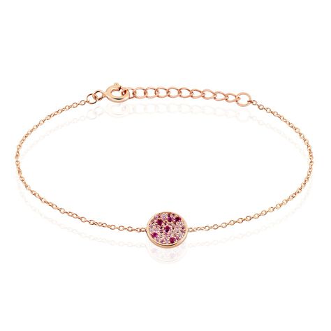 Bracelet Nelig Argent Rose Oxyde De Zirconium - Bracelets fantaisie Femme | Histoire d’Or