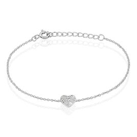 Bracelet Samia Argent Blanc Oxyde De Zirconium - Bracelets fantaisie Femme | Histoire d’Or