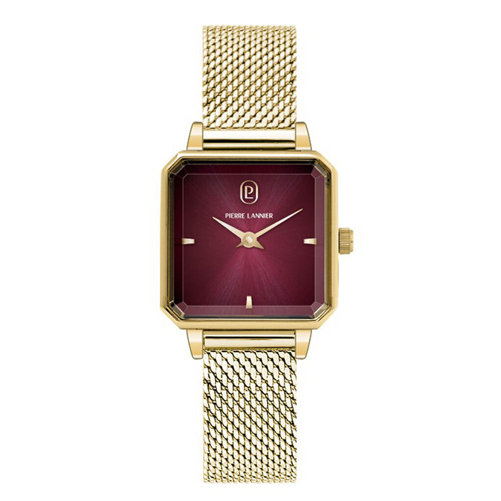 Montre Pierre Lannier Leonor Bordeaux - F&ecirc;te des m&egrave;res Femme | Histoire d&rsquo;Or