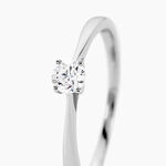 Bague Solitaire One Platine Blanc Diamant - Bagues solitaires Femme | Histoire d&rsquo;Or