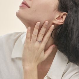 Bague Eva Or Blanc Amethyste Et Diamant - Bagues solitaires Femme | Histoire d’Or