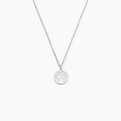Collier Argent Blanc Colombina - Ras de cou Femme | Histoire d&rsquo;Or