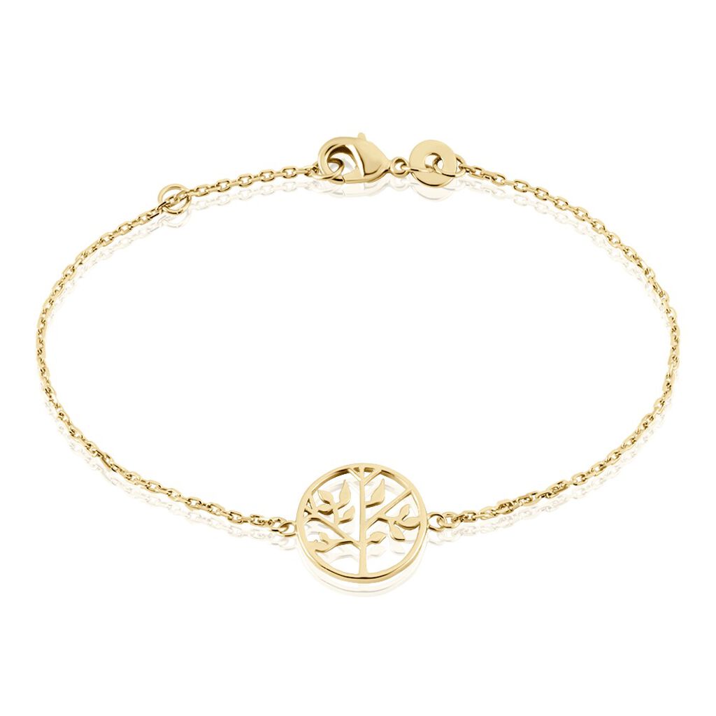 Bracelet Plaque Or Jaune Galvina