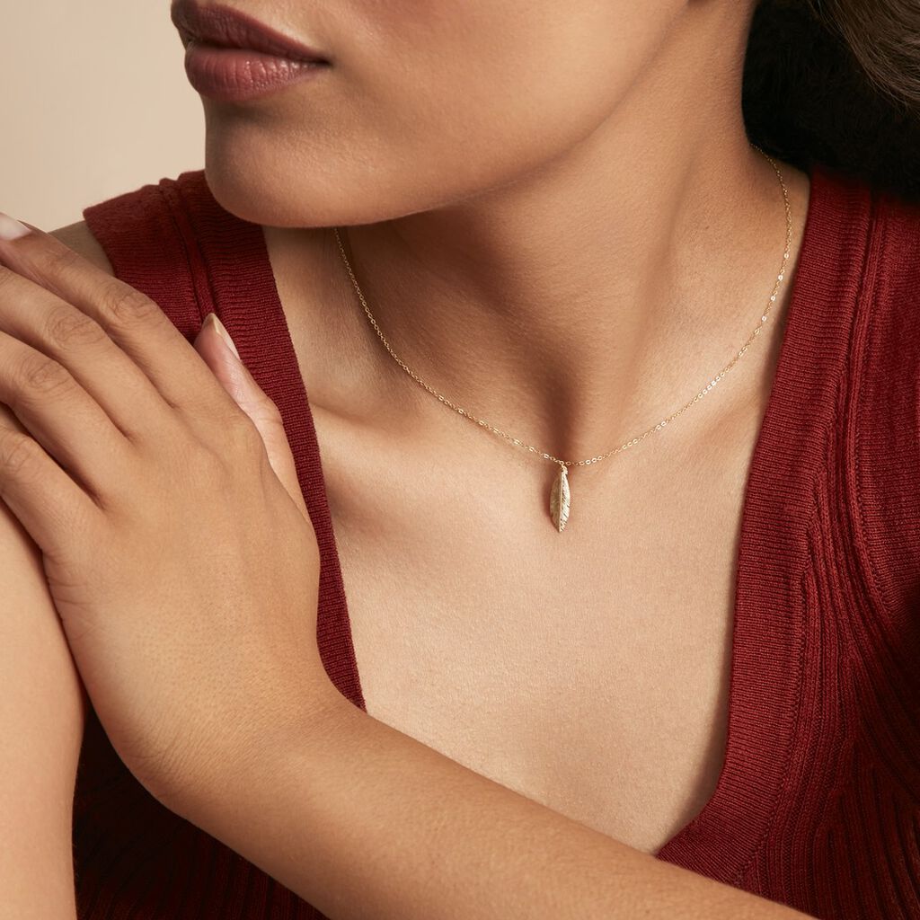 Collier Delphinium Or Jaune - Colliers Femme | Histoire d’Or