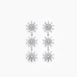 Boucles D'oreilles Pendantes Daisy Argent Blanc Oxyde De Zirconium - Boucles d'oreilles pendantes Femme | Histoire d&rsquo;Or