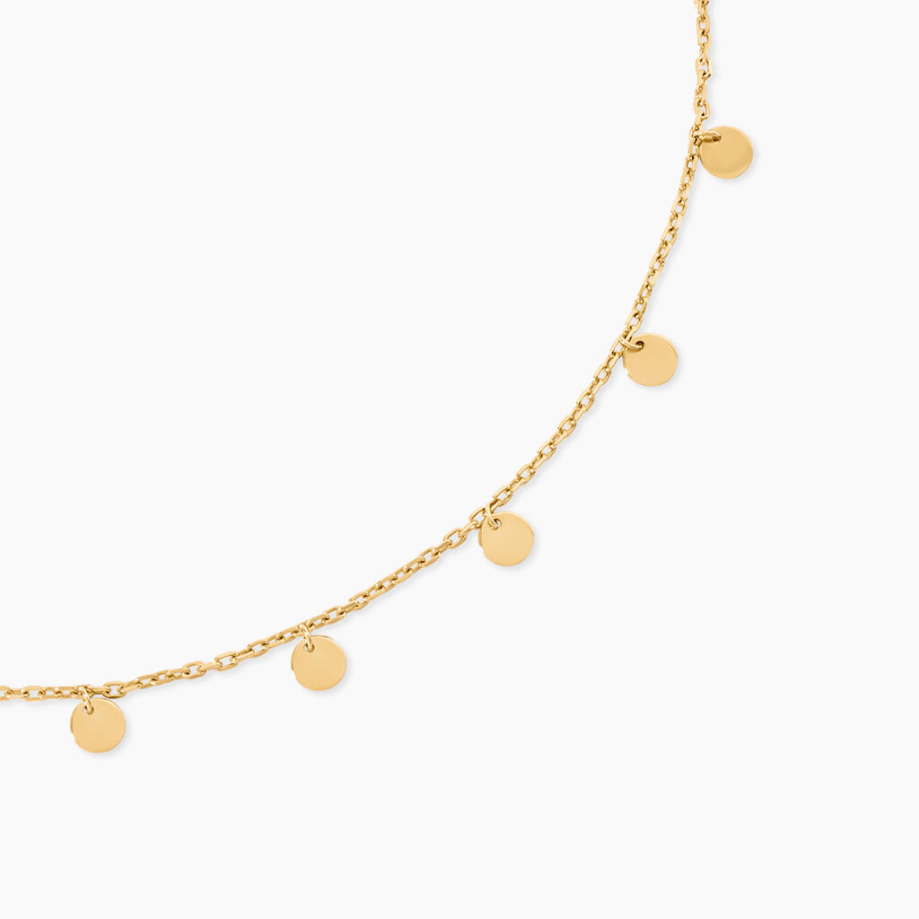 Collier Eleonora Argent Dor&eacute; A L'Or 750/1000 - Bijoux sans pierre Femme | Histoire d&rsquo;Or
