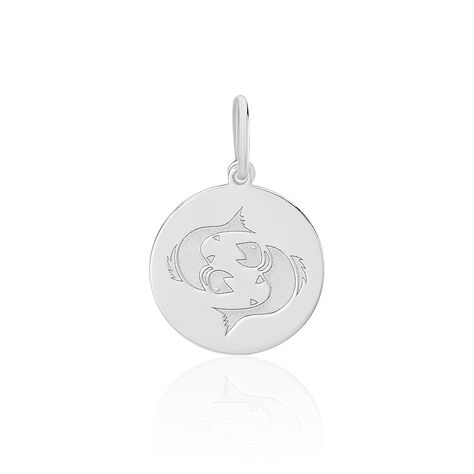 Pendentif Zodiaque Rond Argent Blanc - Pendentifs Zodiaque Famille | Histoire d’Or