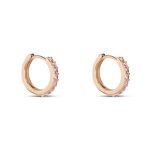 Cr&eacute;oles Rio Argent Rose Oxyde De Zirconium - Boucles d'oreilles cr&eacute;oles Femme | Histoire d&rsquo;Or