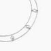 Collier Sixties Argent Blanc - Ras de cou Femme | Histoire d’Or