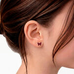 Boucles D'oreilles Puces Solena Papillon Or Jaune - Clous d'oreilles Enfant | Histoire d&rsquo;Or