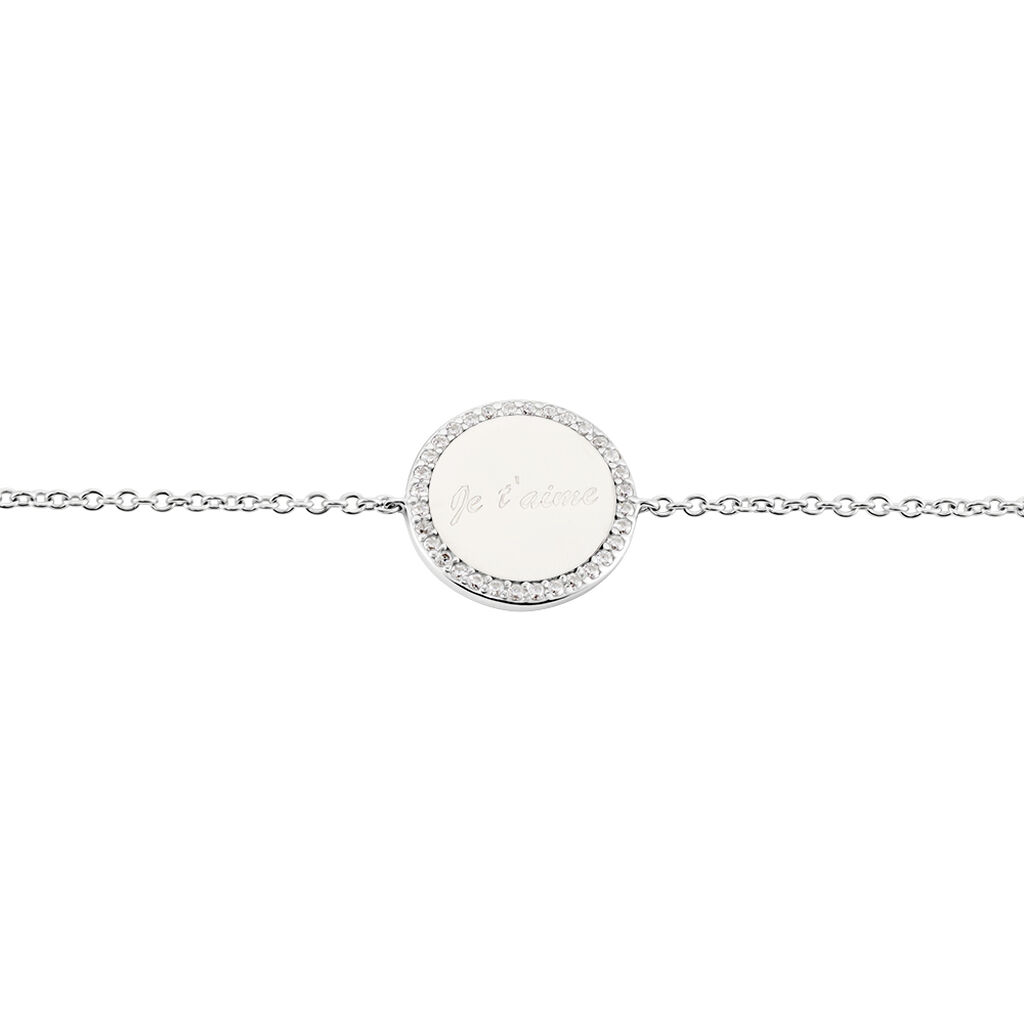 Bracelet Argent Blanc Amika Oxydes De Zirconium - Bracelets Femme | Histoire d&rsquo;Or