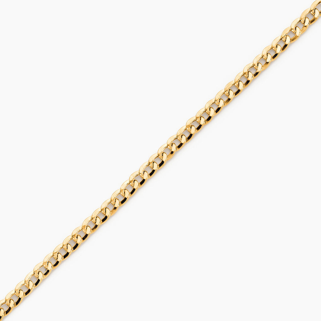 Bracelet Iris Or Jaune Maille Gourmette - Bracelets cha&icirc;ne Femme | Histoire d&rsquo;Or