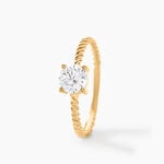 Bague Cymbeline Or Jaune Oxyde De Zirconium - Bagues solitaires Femme | Histoire d&rsquo;Or