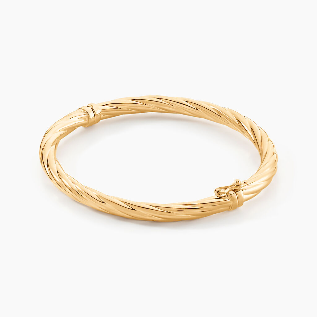 Jonc Dezia Or Jaune - Bracelets joncs Femme | Histoire d’Or