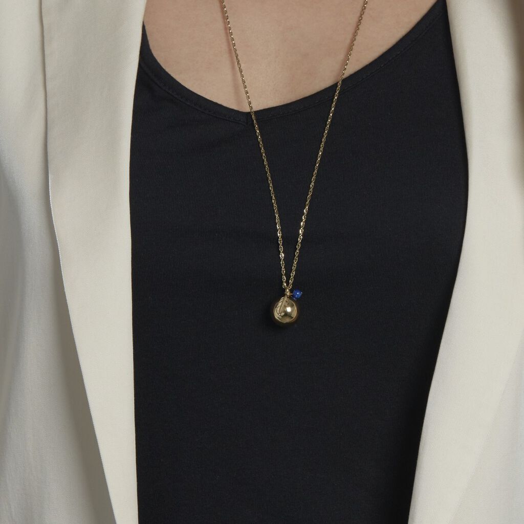 Collier My Bola Acier Jaune Aventurine - Bolas de grossesse Femme | Histoire d’Or