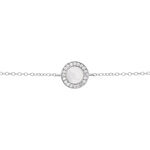 Bracelet Nawala Argent Blanc Oxyde De Zirconium Et Nacre - Bracelets Femme | Histoire d&rsquo;Or