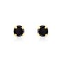 Boucles D'oreilles Puces Or Jaune Oxyde De Zirconium