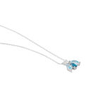 Collier Spring Or Blanc Topaze Oxyde De Zirconium - Colliers Femme | Histoire d&rsquo;Or