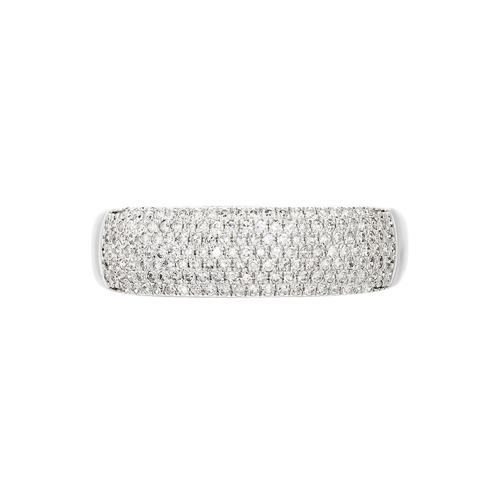 Bague Charlotte Or Blanc Diamant Divers - Bagues avec pierre Femme | Histoire d’Or